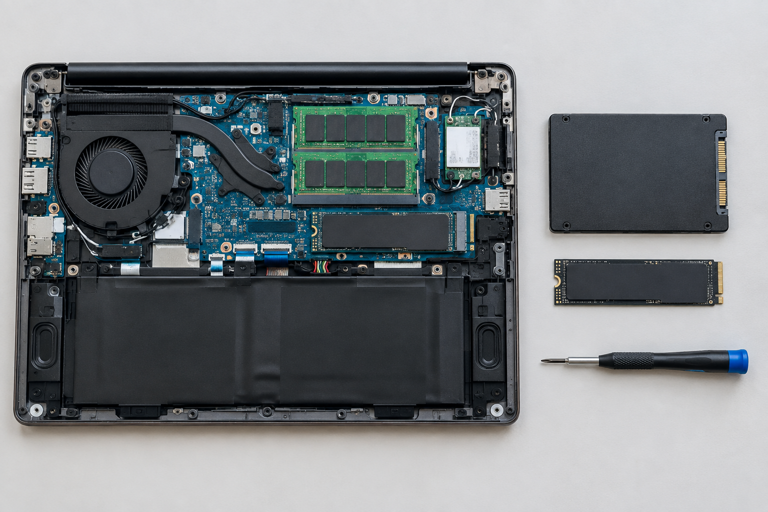 Laptop SSD csere – menete, előnyei és mire figyelj