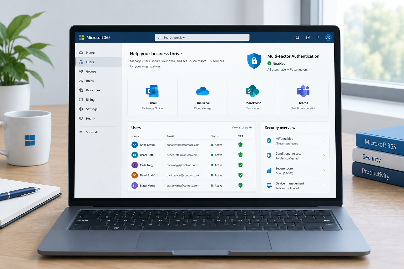 Microsoft 365 kisvállalkozásnak – mit érdemes beállítani?