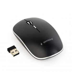 Gembird MUSW-4B-01 wireless optical mouse Black - MUSW-4B-01