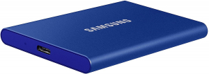 (külső) Samsung 1TB 2,5" USB3.2 T7 Touch Blue - MU-PC1T0H/WW