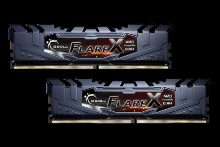 G.SKILL 16GB DDR4 3200MHz Kit(2x8GB) FlareX Black (for AMD) - F4-3200C16D-16GFX