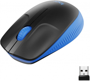Logitech M190 Wireless mouse Blue - 910-005907