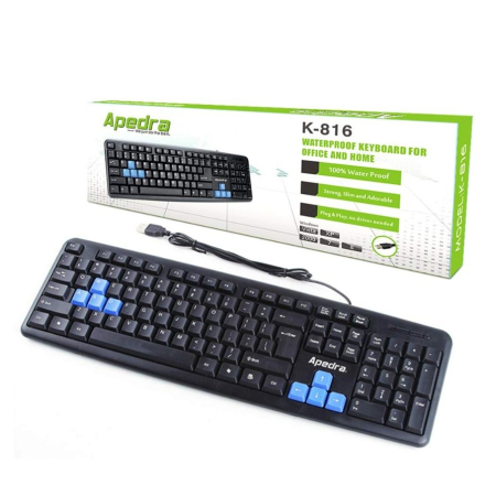 Apedra K-816 keyboard Black HU - 6920919256043