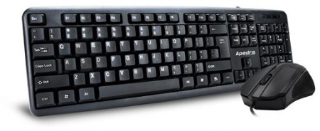 Apedra KM-520 keyboard + mouse Black HU - 6920919256050