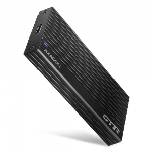 AXAGON EEM2-GTR SuperSpeed+ USB-C - NVMe M.2 THIN RIB Box Black - EEM2-GTR