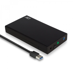 ACT AC1405 USB3.2 3,5" Hard Drive Enclosure Screwless Design Black - AC1405