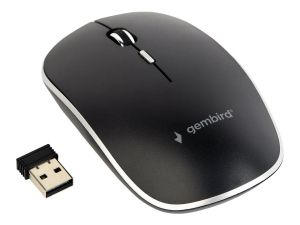 Gembird MUSW-4BS-01 Silent Wireless Optical Mouse Black - MUSW-4BS-01