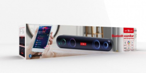 Gembird SPKBT-BAR400L Bluetooth Soundbar with LED Light Effect Black - SPKBT-BAR400L