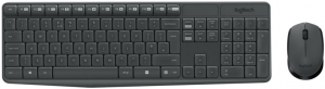 Logitech MK235 Wireless Combo billentyűzet + egér Black US - 920-007931
