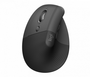 Logitech LIFT Left Hand Vertical Ergonomic Bluetooth Mouse Graphite Grey - 910-006495