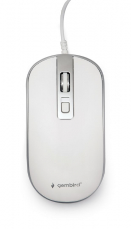 Gembird MUS-4B-06-WS Optical mouse White/Silver - MUS-4B-06-WS