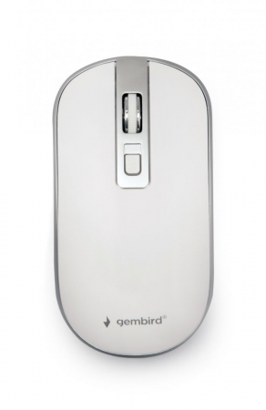 Gembird MUSW-4B-06-WS Wireless optical mouse White/Silver - MUSW-4B-06-WS