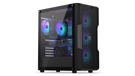 Endorfy Regnum 400 ARGB Tempered Glass Black - EY2A009