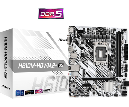 ASRock H610M-HDV/M.2+ D5 - H610M-HDV/M.2+ D5