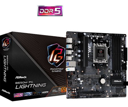 ASRock B650M PG LIGHTNING - 90-MXBMV0-A0UAYZ
