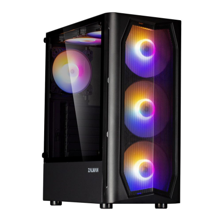 Zalman N4 Rev.1 RGB Tempered Glass Black - N4 REV.1