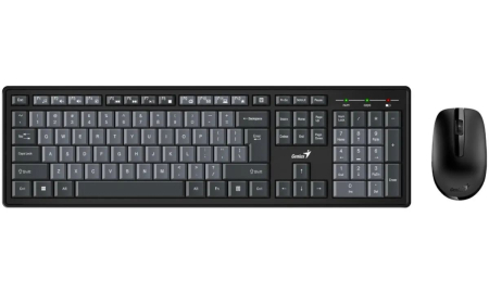 Genius Smart KM-8200 Dual Color Wireless Combo billentyűzet + egér Black/Grey HU - 31340003423