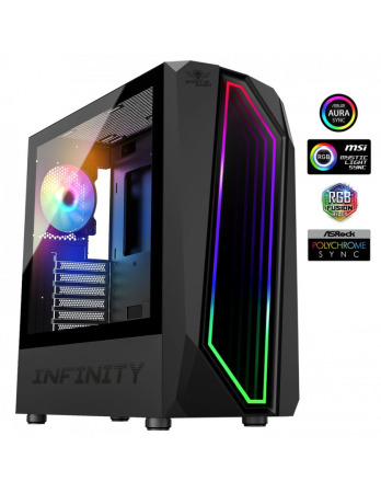 Spirit Of Gamer Intinity Dark Tempered Glass Black - 8201BK
