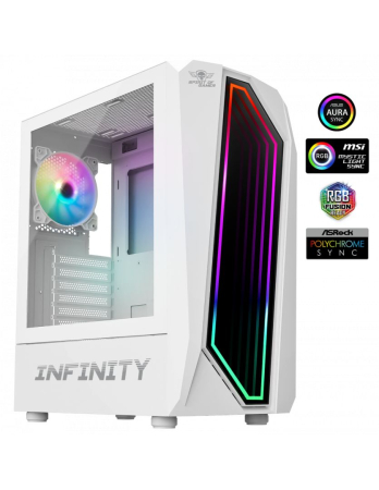 Spirit Of Gamer Intinity Dark Tempered Glass White - 8201WT