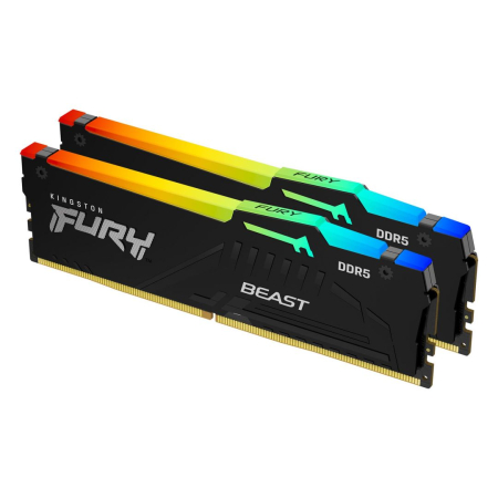 Kingston 32GB DDR5 6000MHz Kit(2x16GB) Fury Beast RGB Expo Black - KF560C30BBEAK2-32