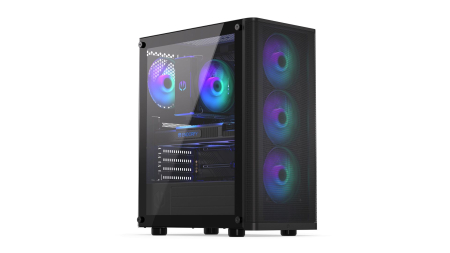 Endorfy Ventum 200 ARGB Tempered Glass Black - EY2A014