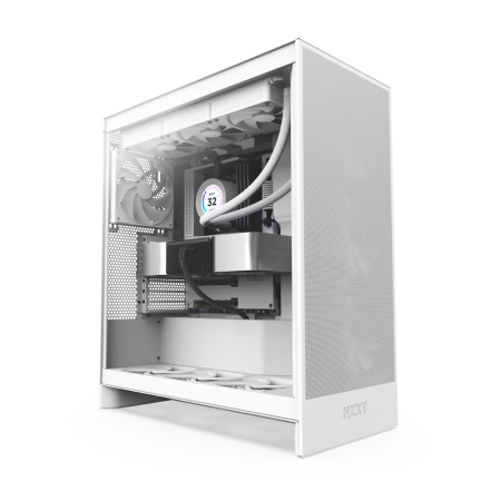 NZXT H7 Flow (2024) Tempered Glass Matte White - CM-H72FW-01