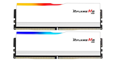 G.SKILL 32GB DDR5 6000MHz Kit(2x16GB) Ripjaw M5 RGB White - F5-6000J3636F16GX2-RM5RW