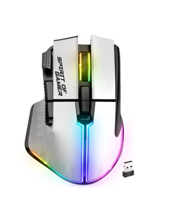 Spirit Of Gamer Pro-M5 RGB Arctic Wireless White - S-PM5RFWT