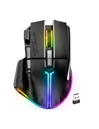 Spirit Of Gamer Pro-M5 RGB Dark Wireless Black - S-PM5RFBK