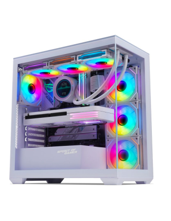 Spirit Of Gamer Spark RGB Tempered Glass Arctic - 8305RAW