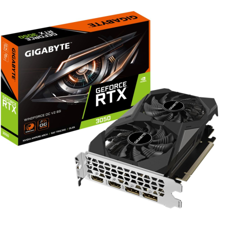 Gigabyte RTX 3050 WINDFORCE OC V2 6G - GV-N3050WF2OCV2-6GD
