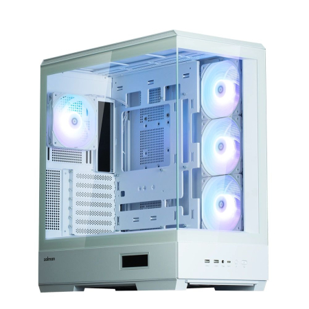 Zalman P50 DS Tempered Glass White - P50 DS WHITE