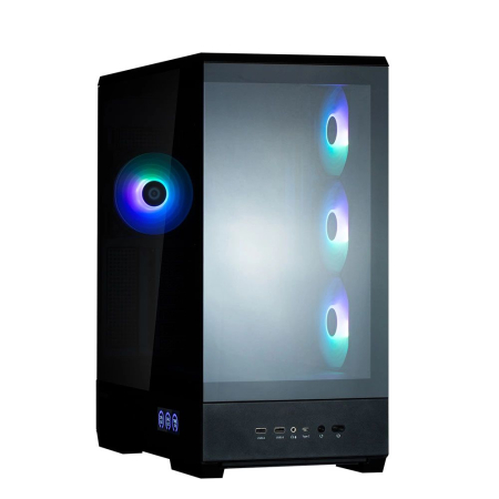 Zalman P50 DS Tempered Glass Black - P50 DS BLACK