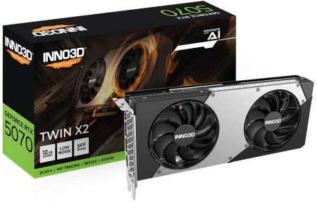 Inno3D GeForce RTX5070 12GB GDDR7 Twin X2 - N50702-12D7-195064N