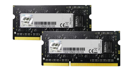 G.SKILL 16GB DDR3 1600MHz Kit(2x8GB) SODIMM Black - F3-1600C11D-16GSQ