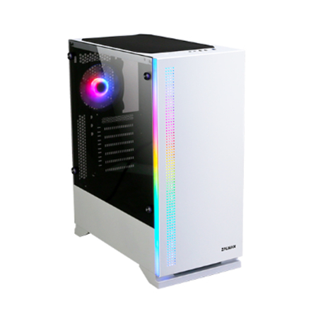 Zalman S5 fehér ablakos ATX ház