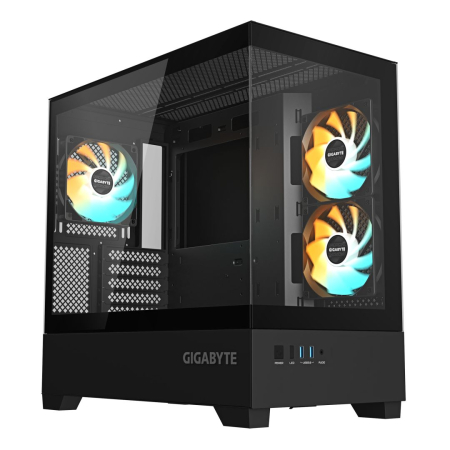 Gigabyte C201 Panoramic Tempered Glass Black - GB-C201P