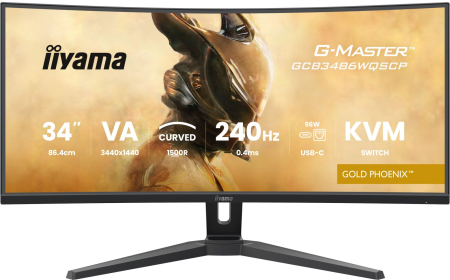 iiyama 34" G-Master GCB3486WQSCP-B1 LED Curved - GCB3486WQSCP-B1