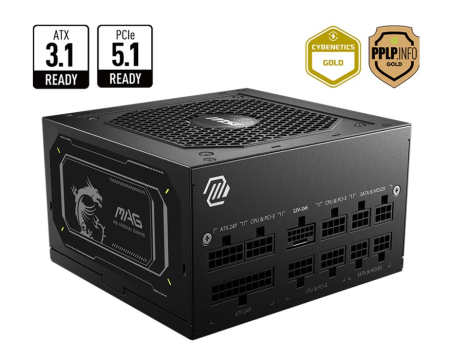 Msi 850W 80+ Gold MAG A850GL PCIE5 - MAG A850GL PCIE5 II