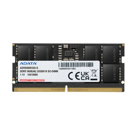 A-Data 16GB DDR5 5600MHz SODIMM - AD5S560016G-S