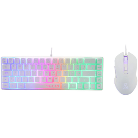 The G-Lab Keyz Hydrogen Keyboard Combo White HU - COMBO-HYDRO-W/HU