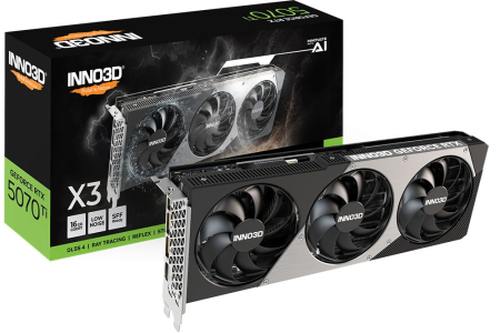 Inno3D GeForce RTX5070 Ti 16GB GDDR7 X3 - N507T3-16D7-176068N