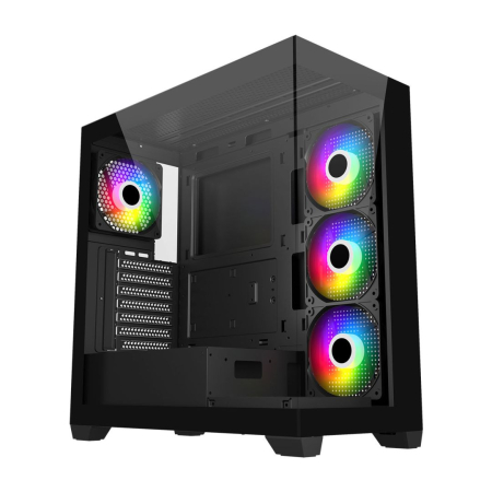 FSP M340 RGB Tempered Glass Black - M340-BA