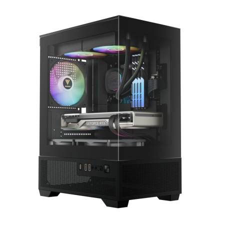 Gamdias Aura GC9M ELITE ARGB Tempered Glass Black - 16334-02F13-10000-G
