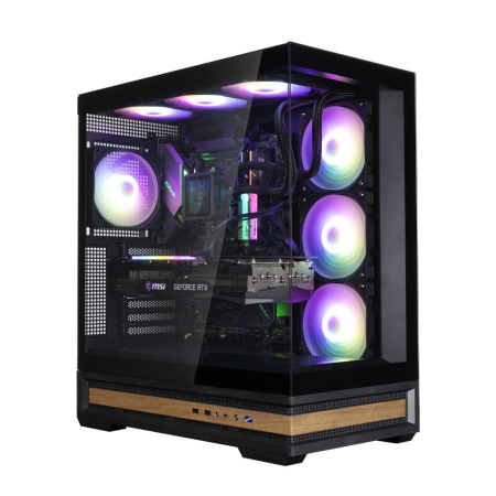 Zalman P40 NAMU RGB Tempered Glass Black - P40 NAMU BLACK