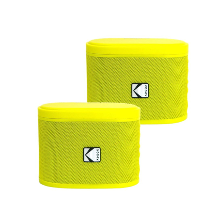 Kodak BRIXYL2 Soundbrix Mini Bluetooth Coloured Portable Two Speakers Yellow - KO-BRIXYL2
