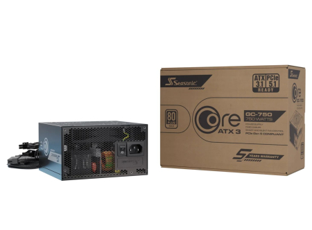 Seasonic 750W 80+ Gold Core GC ATX 3.1 - SRP-CGC751-A5A32SF