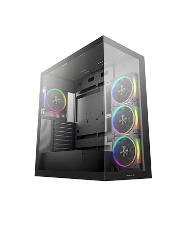 DeepCool CG580 4F V2 Tempered Glass Black - R-CG580-BKADA4-G-2
