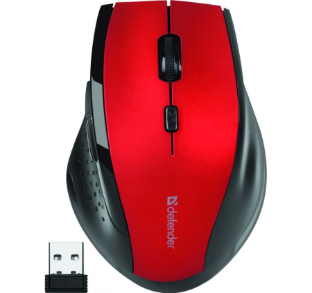 Defender MM-365 Wireless Mouse Black/Red - MM-365 RD