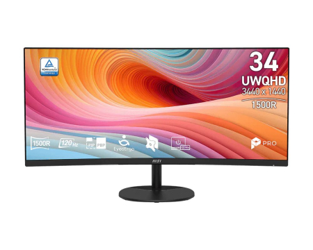 Msi 34" PRO MP341CQ E12 LED Curved - 9S6-3PB2CT-047